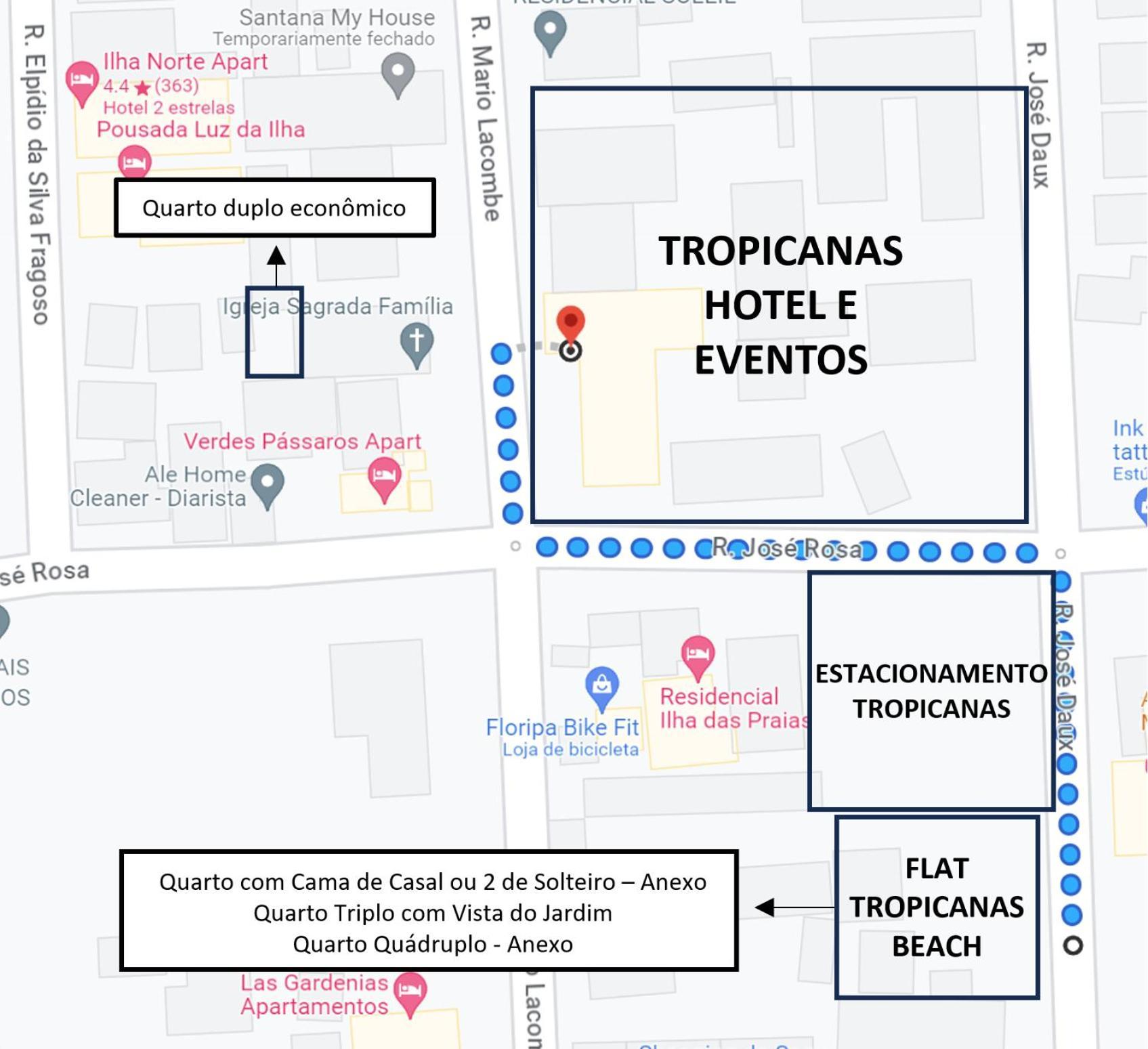 Tropicanas Hotel E Eventos Florianopolis Exterior photo